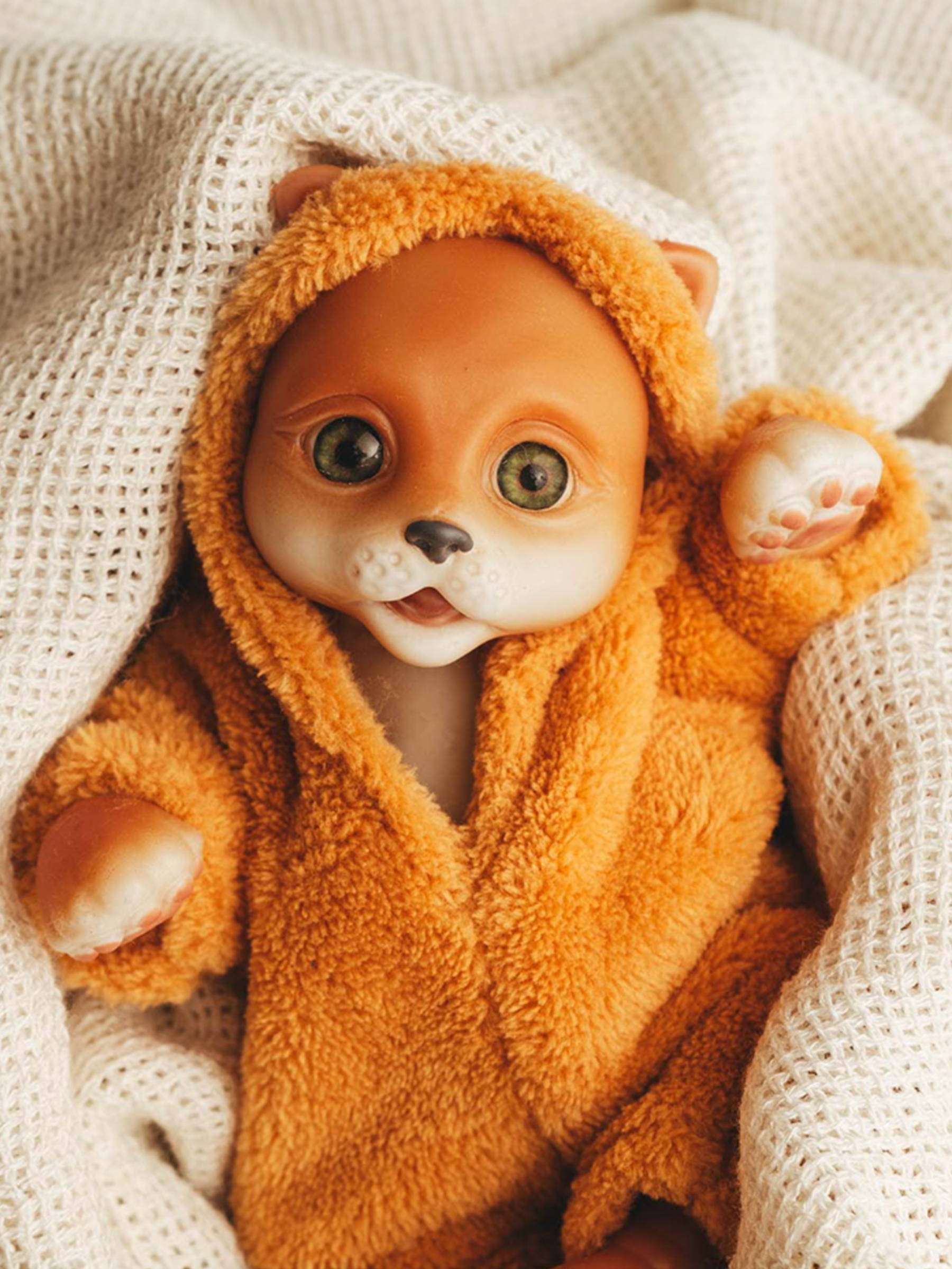 Кукла мини Magic Manufactory Magic Pets Кот реборн рыжий высота 19 см 4631175965854 - фото 1