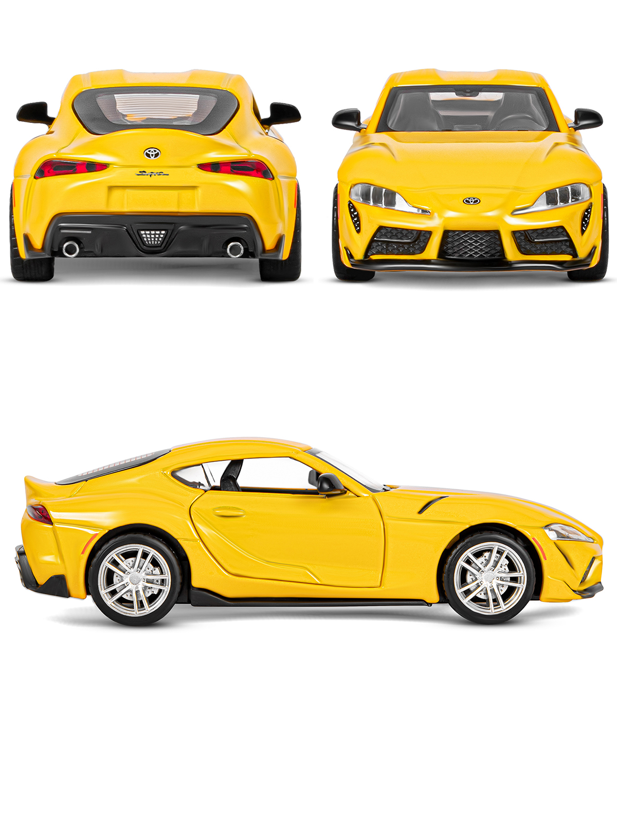 Автомобиль АВТОпанорама Toyota GR Supra 1:31 желтый JB1251475 - фото 6