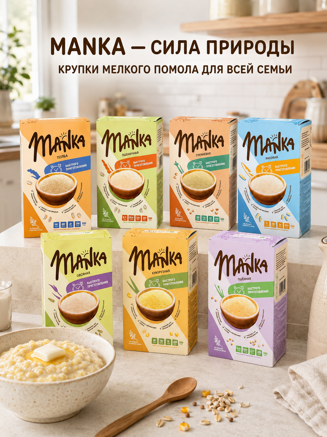 Каша Оргтиум ячменная MANKA 500г - фото 7