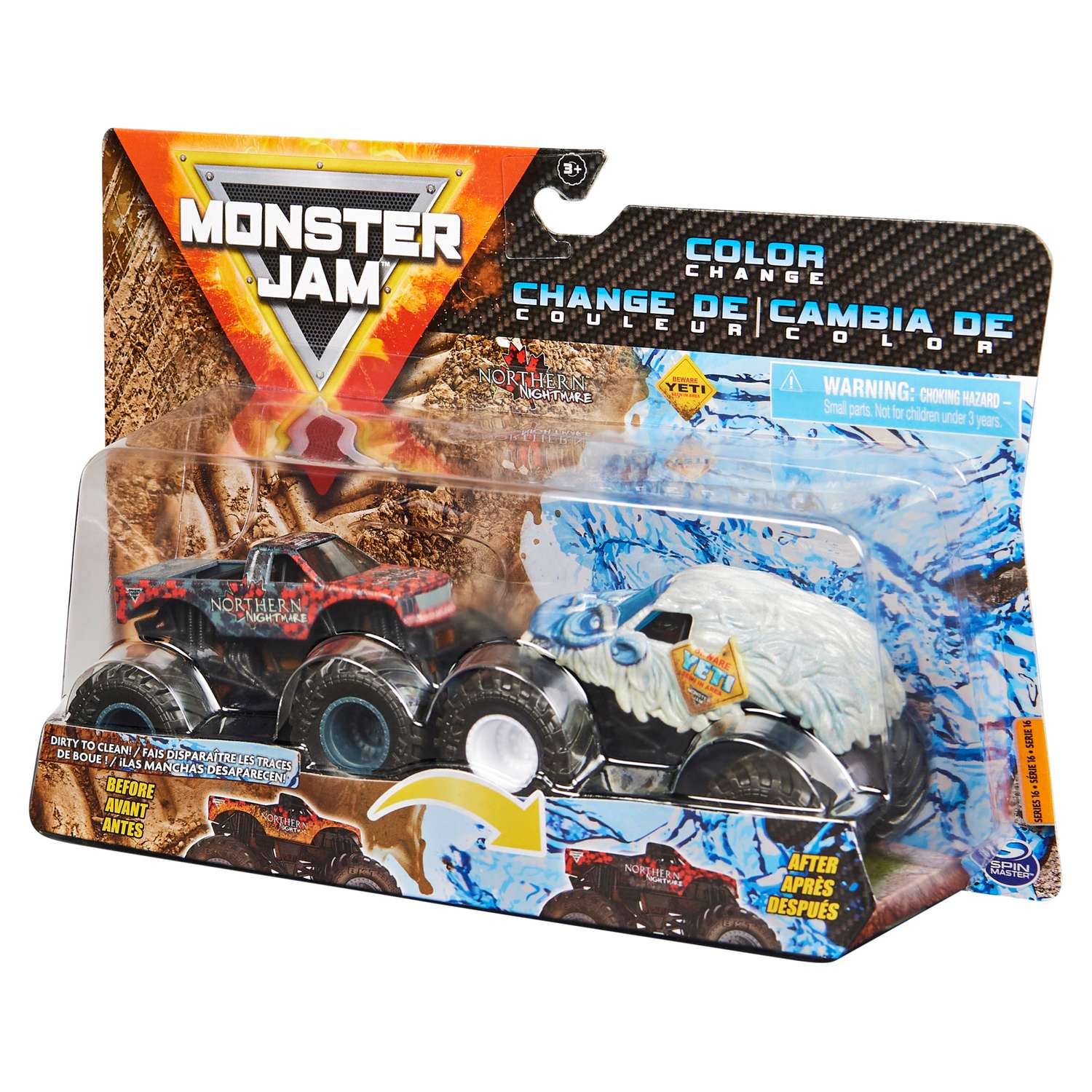 Внедорожник Monster Jam YetiVsNrthrnNghtmre 1:64 6044943 - фото 5