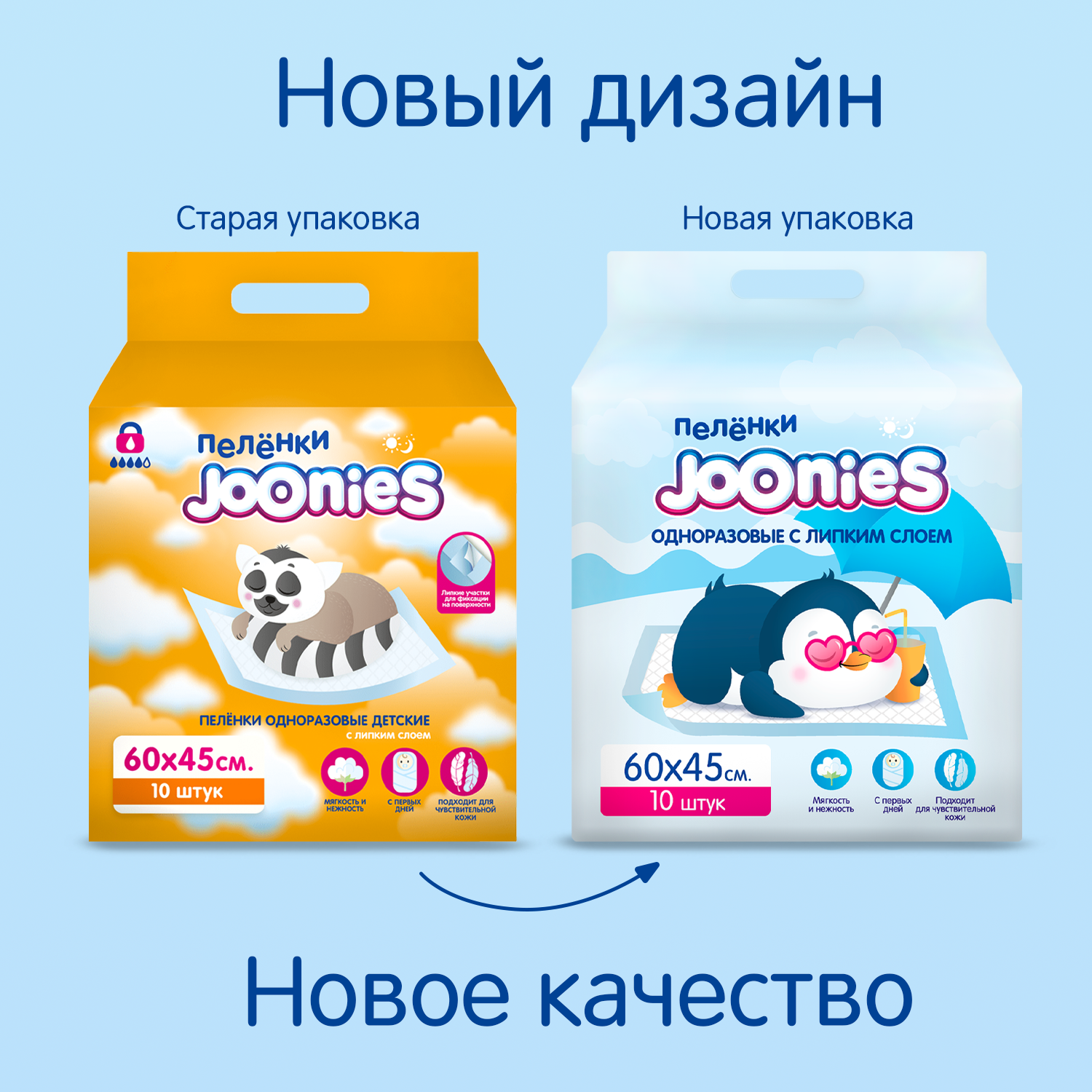 Пелёнки одноразовые Joonies 40х60 см 10 шт. - фото 4