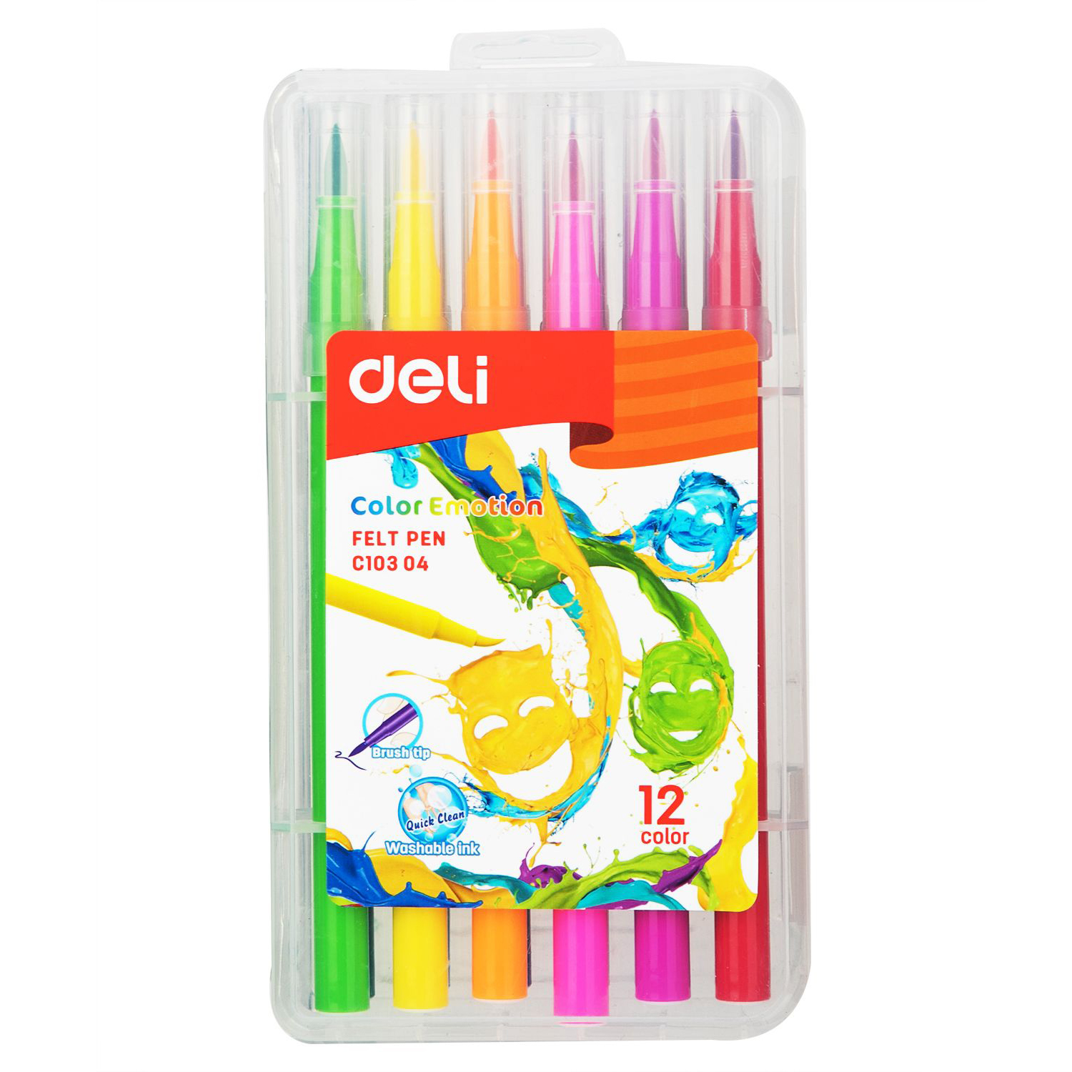 Фломастеры Deli 12 цв. - фото 1