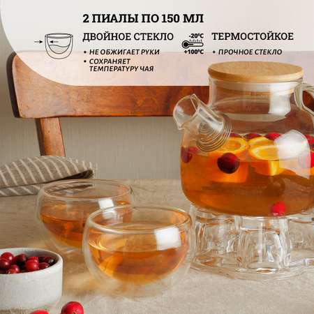 Чайник заварочный Tisun набор подарочный