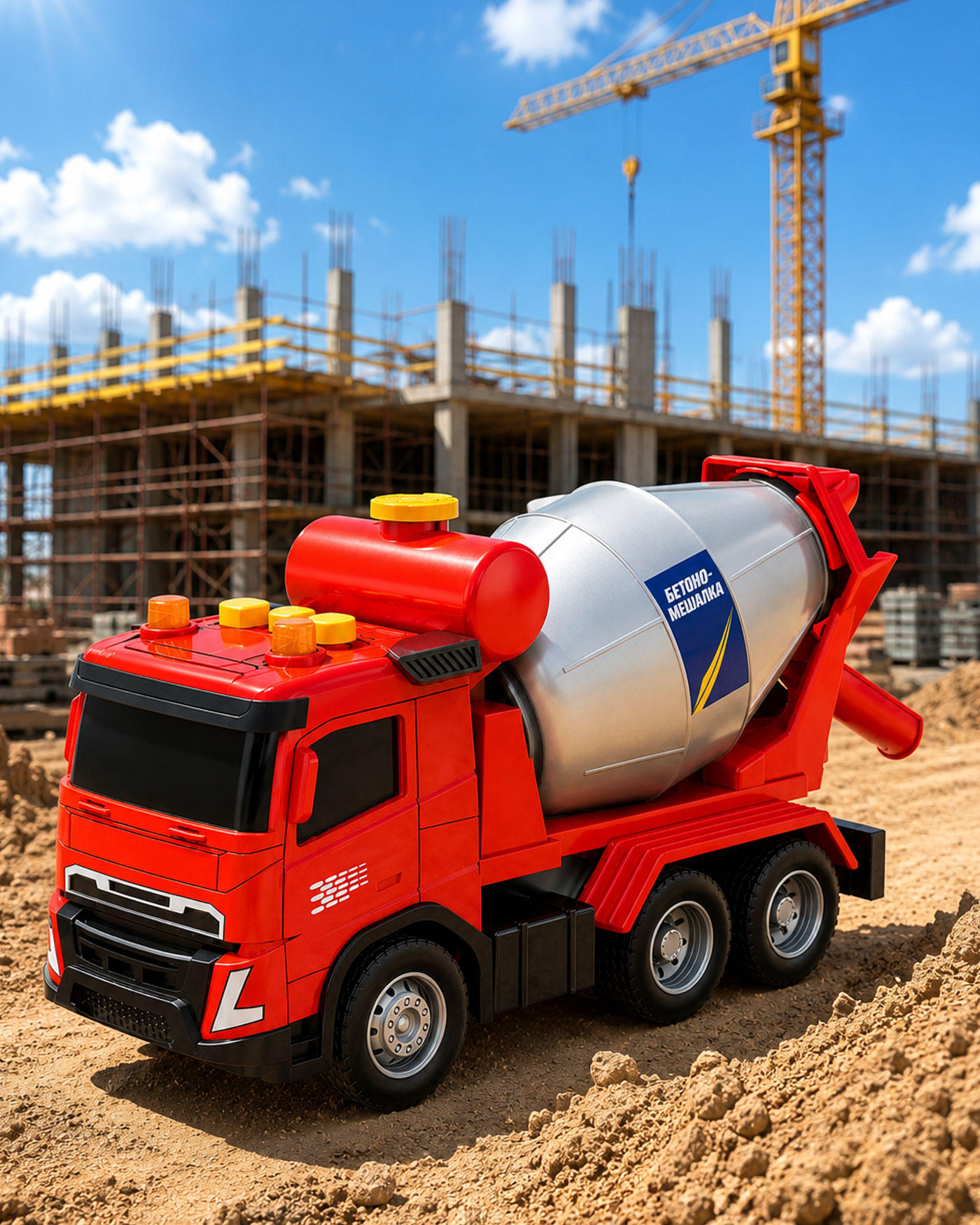 Бетономешалка Mobicaro Бетономешалка 1:32 666-23W - фото 3