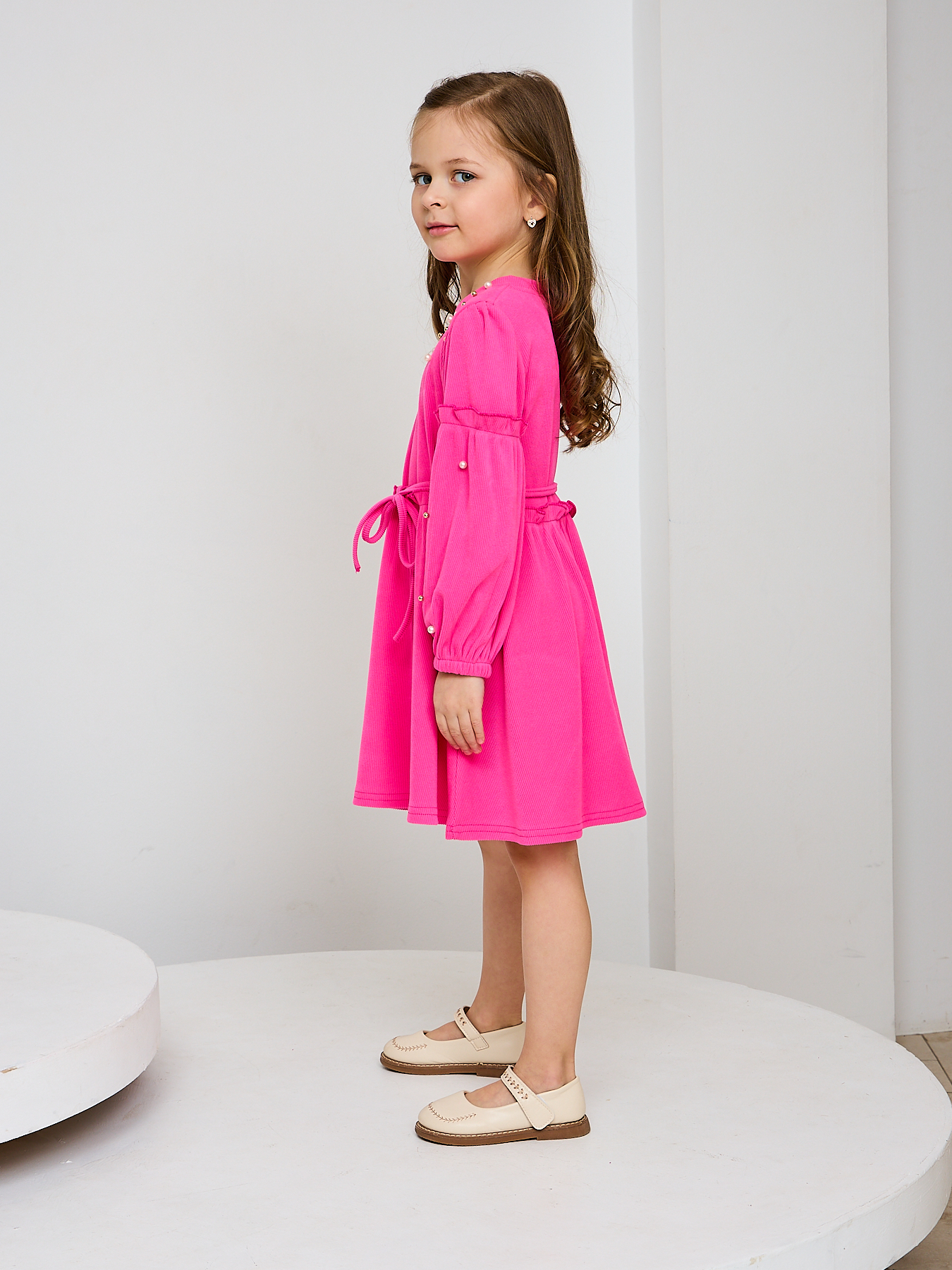 Платье Mil Art kids 1902201534DRESS-BUSINA-PINK - фото 6