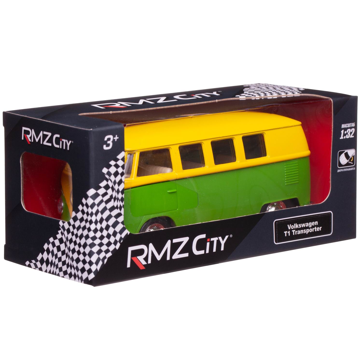 Автобус Uni-Fortune Volkswagen Samba bus Transporter 1:32 554025M(J) - фото 2