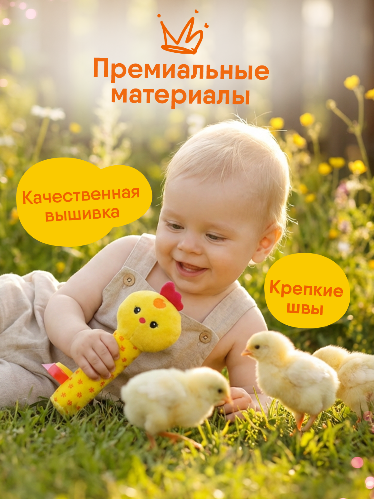 Игрушка Мякиши погремушка Цыпленок Бро - фото 6