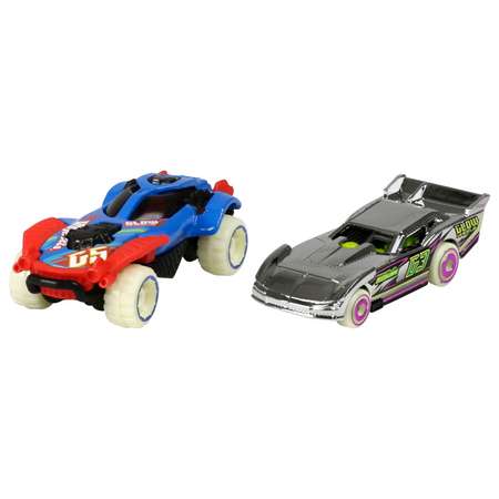 Игровой набор Hot Wheels Глоу Вилс 2шт