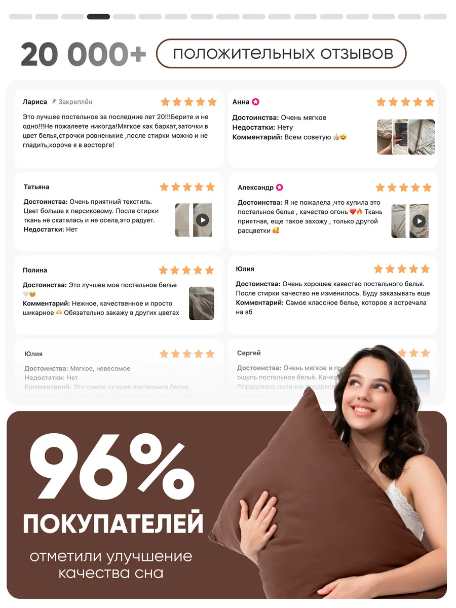 Комплект постельного белья My Cool Home двуспальный 4 предм. - фото 6