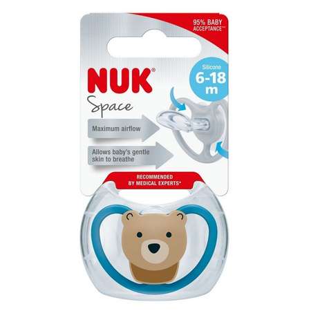 Пустышка Nuk от 6 мес.