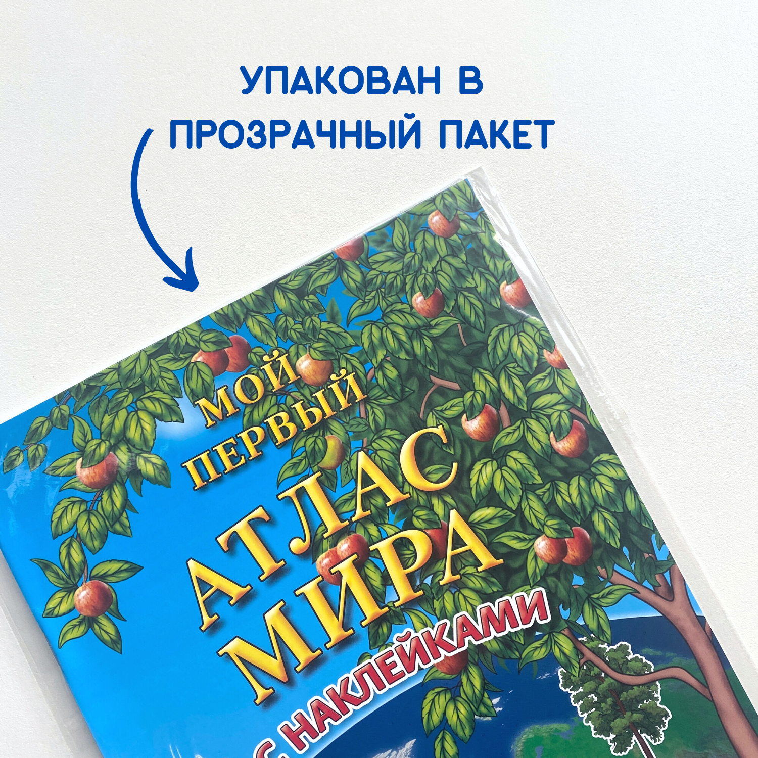 Детский атлас мира АГТ Геоцентр с наклейками Растения 19 стр. - фото 4