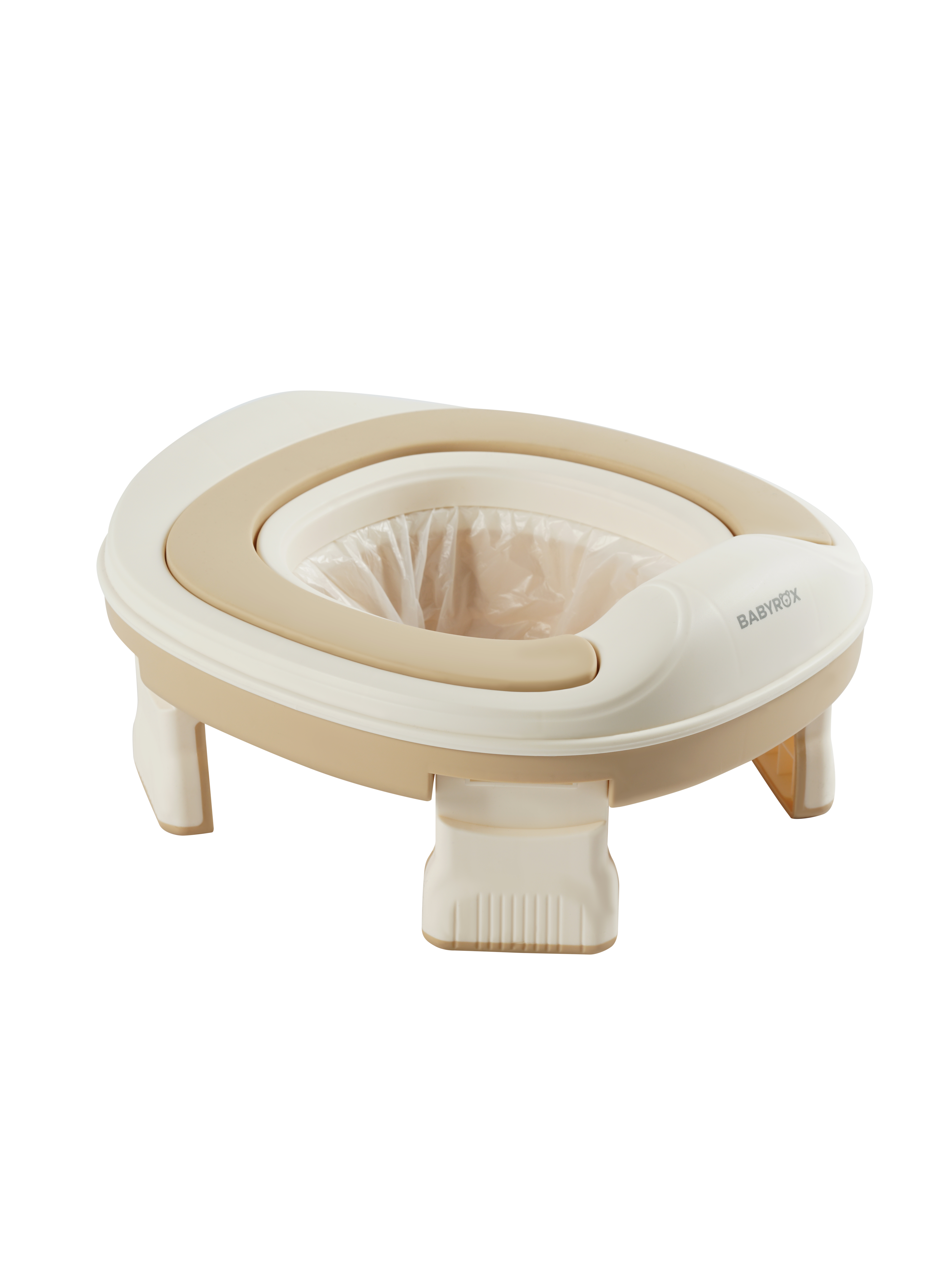 Горшок, накладка на унитаз, пакет BabyRox Smart Дорожный бежевый - фото 1