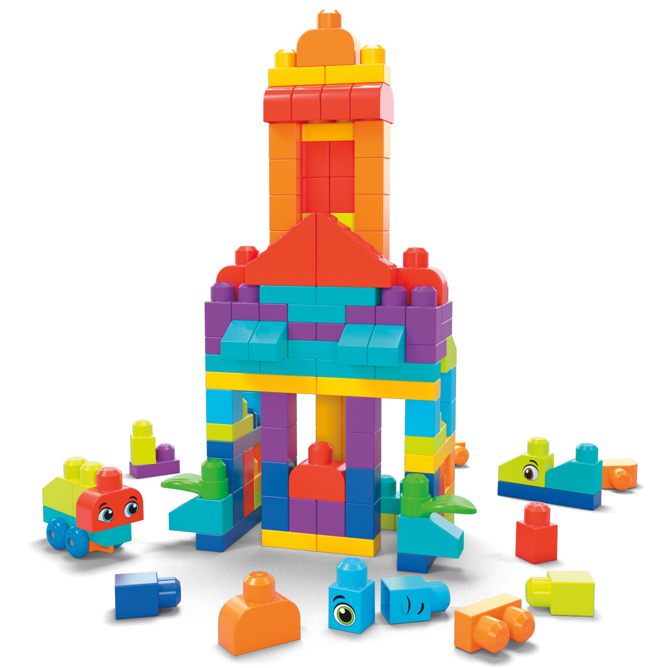 Конструктор Mega Bloks Bigger Building Bag 150 дет. - фото 4