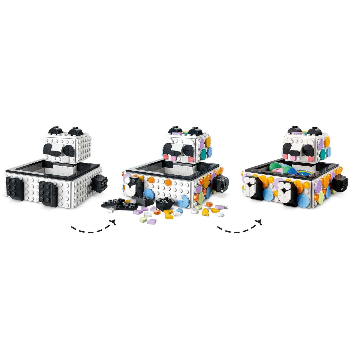 Конструктор LEGO DOTS Cute Panda Tray 517 дет. - фото 3