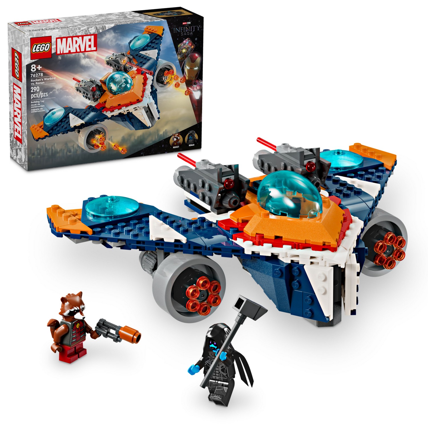 Конструктор LEGO Marvel Super Heroes Боевая птица Ракеты vs Ронан блочный - фото 1