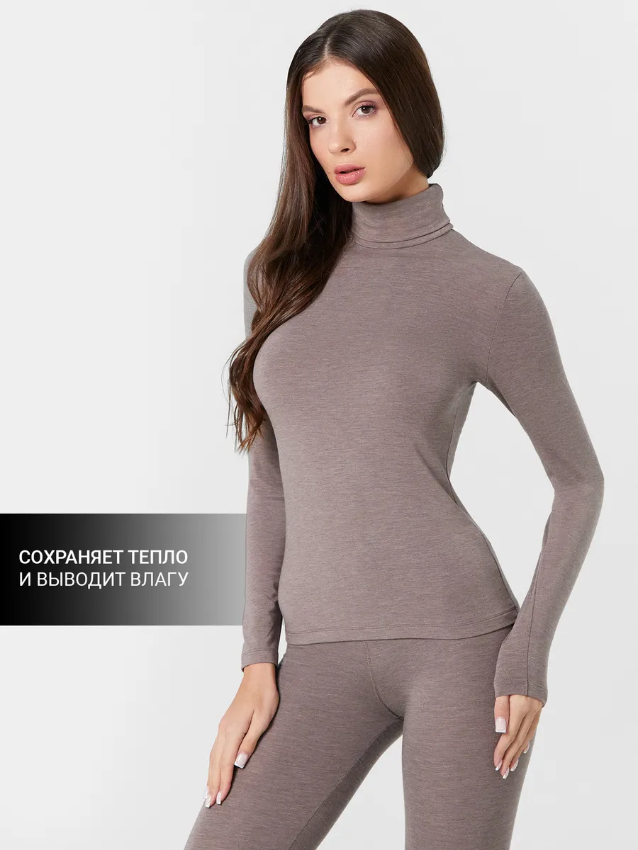 Термолонгслив Mark Formelle (Марк Формэль) 602331/тауп - фото 7