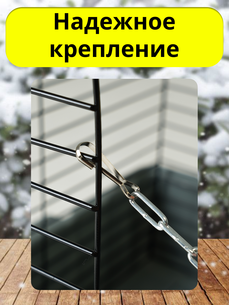 Гамак для грызунов PetiPet серый маленький 22х17 одноярусный - фото 6