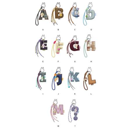Брелок POP MART Letters Pin for Love A-M