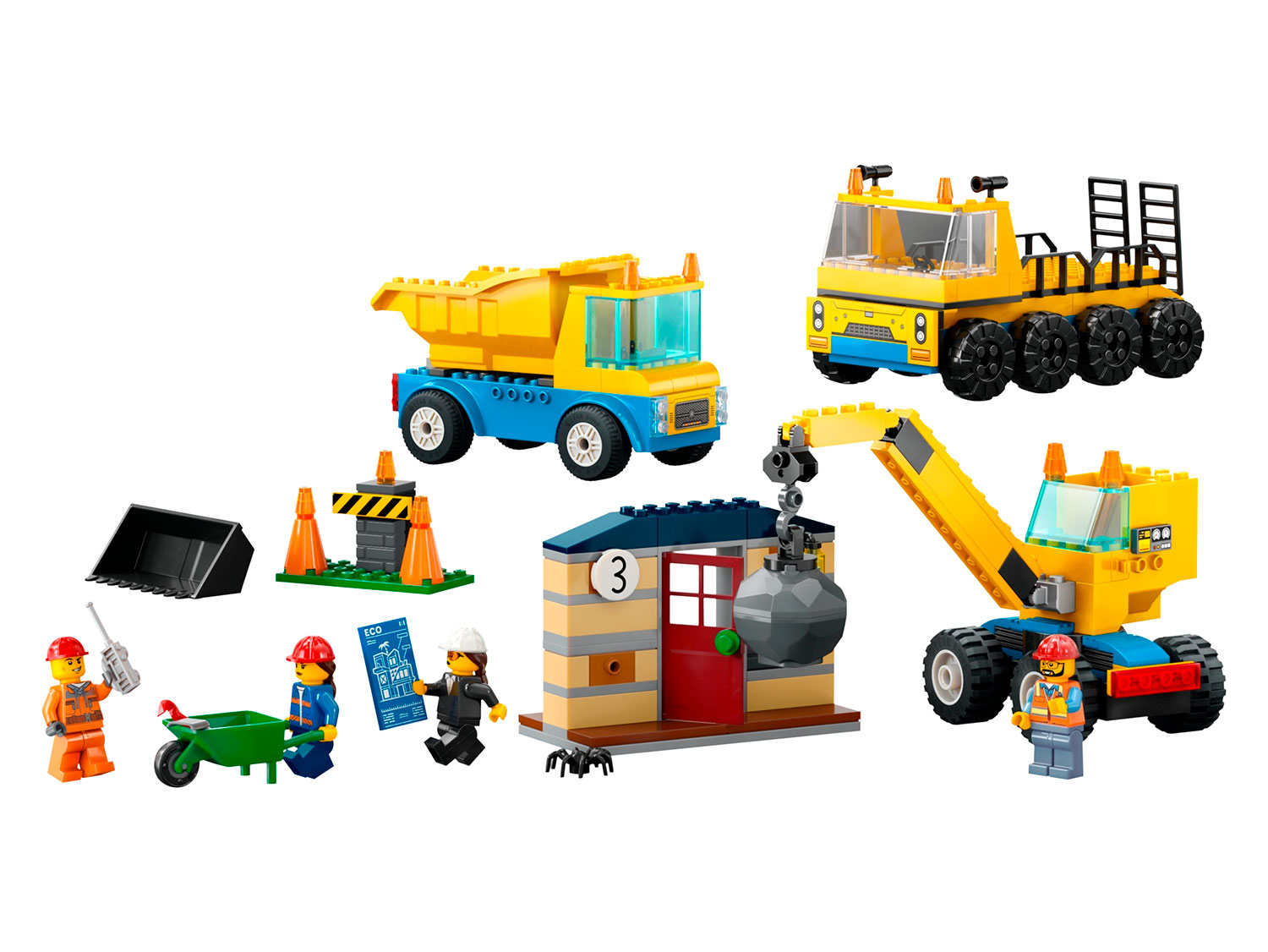 Конструктор LEGO City Строительные машины и кран 235 дет. - фото 4