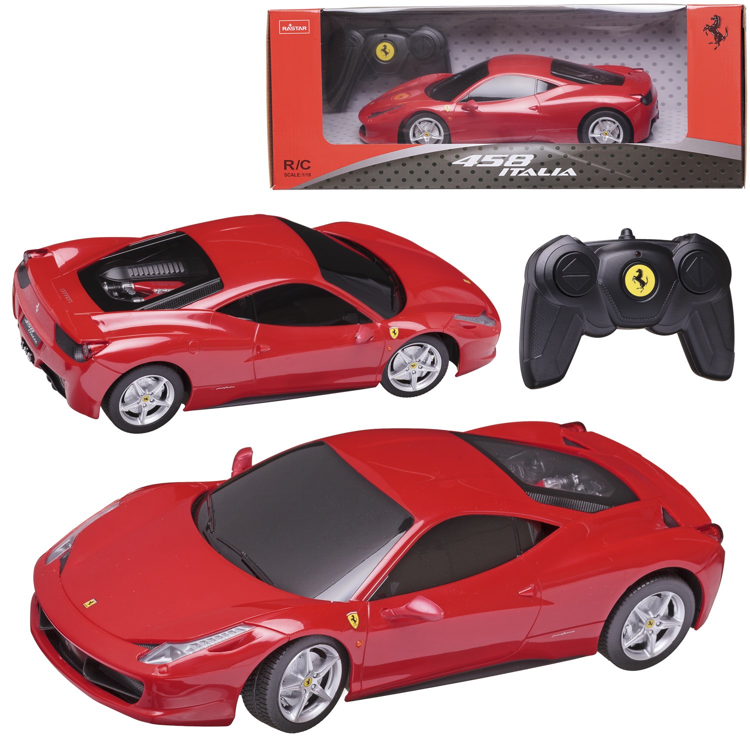 Автомобиль РУ Rastar Ferrari 1:18 - фото 3