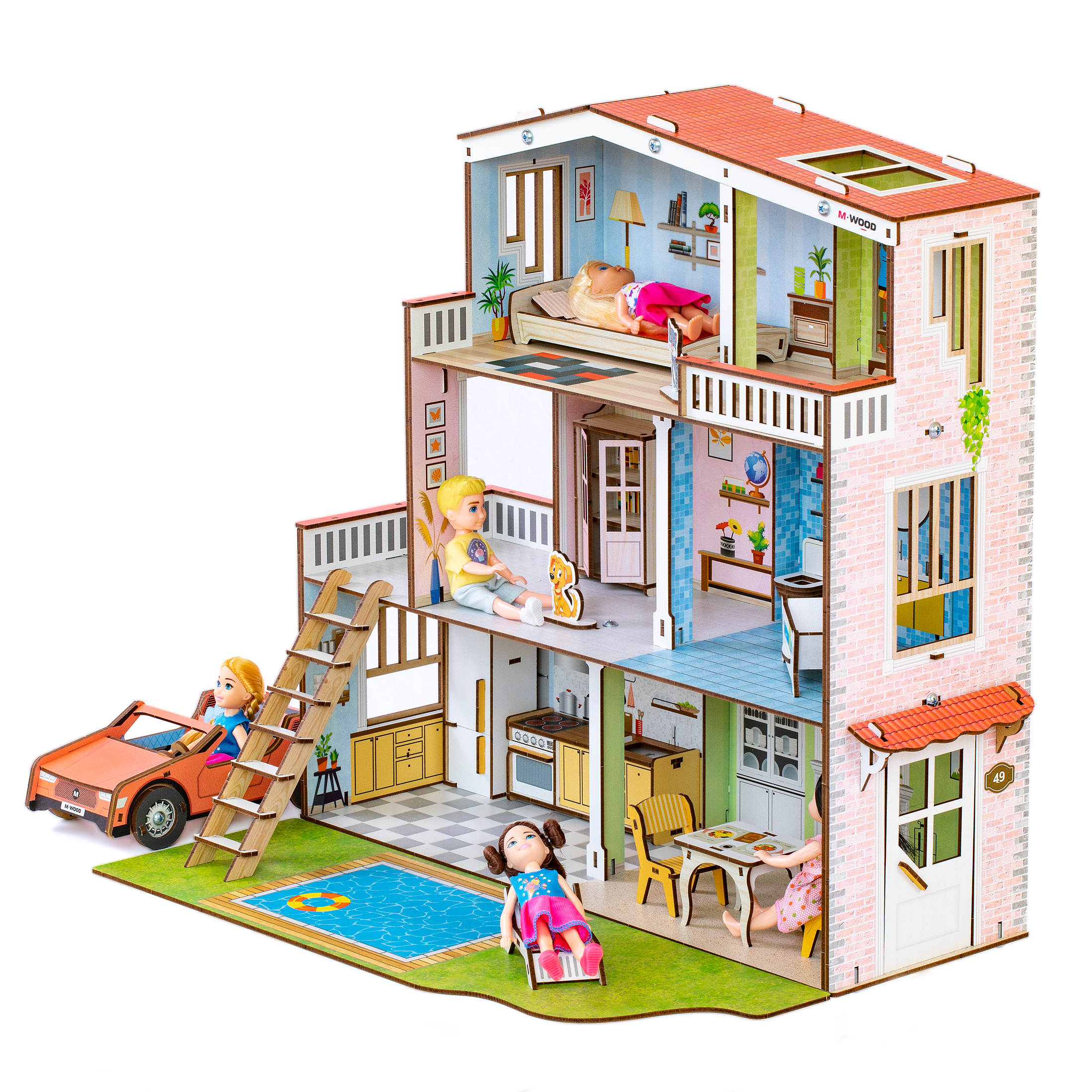 Домик для кукол M-WOOD 3030 - фото 7