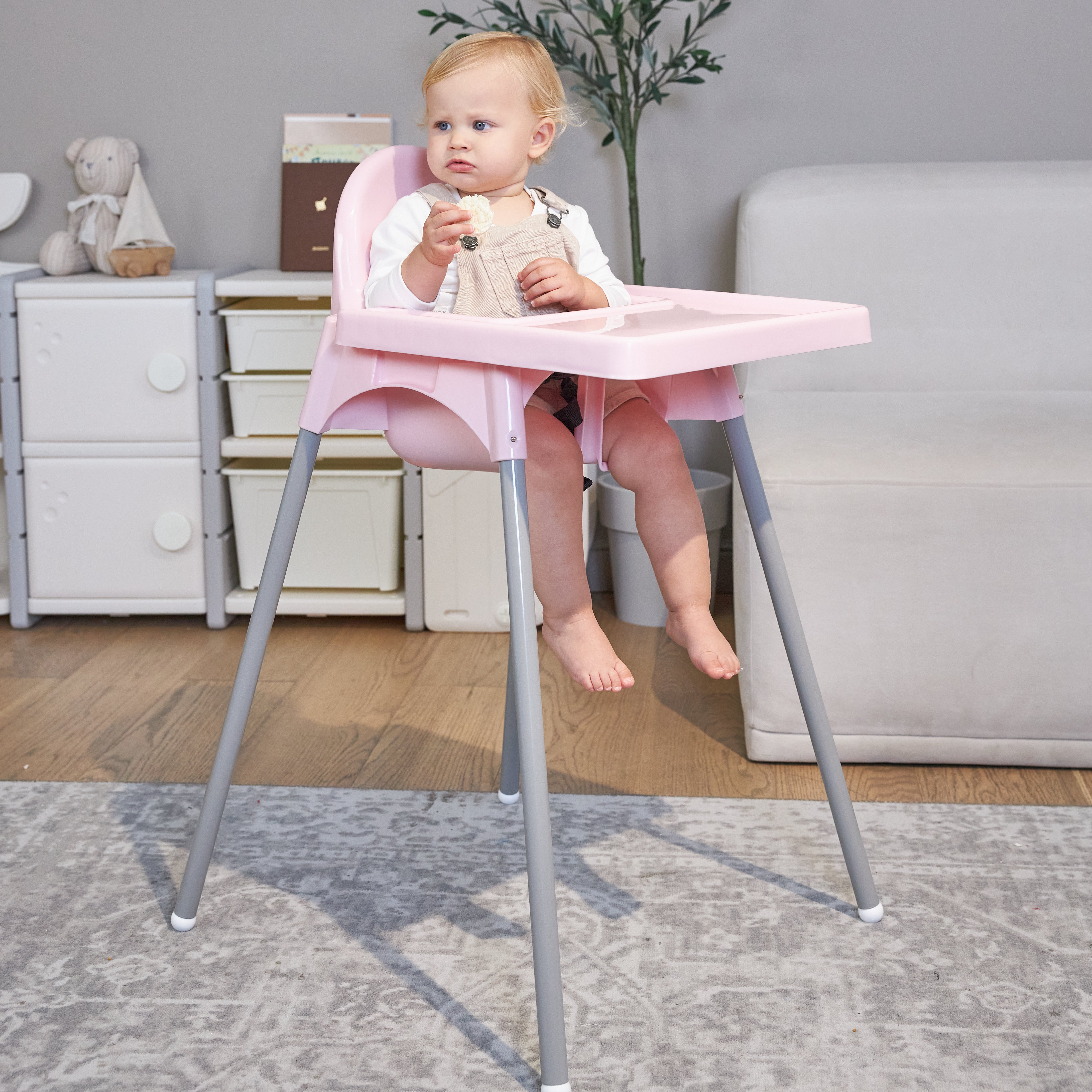 Стульчик для кормления UNIX Kids Fixed Rose розовый - фото 10
