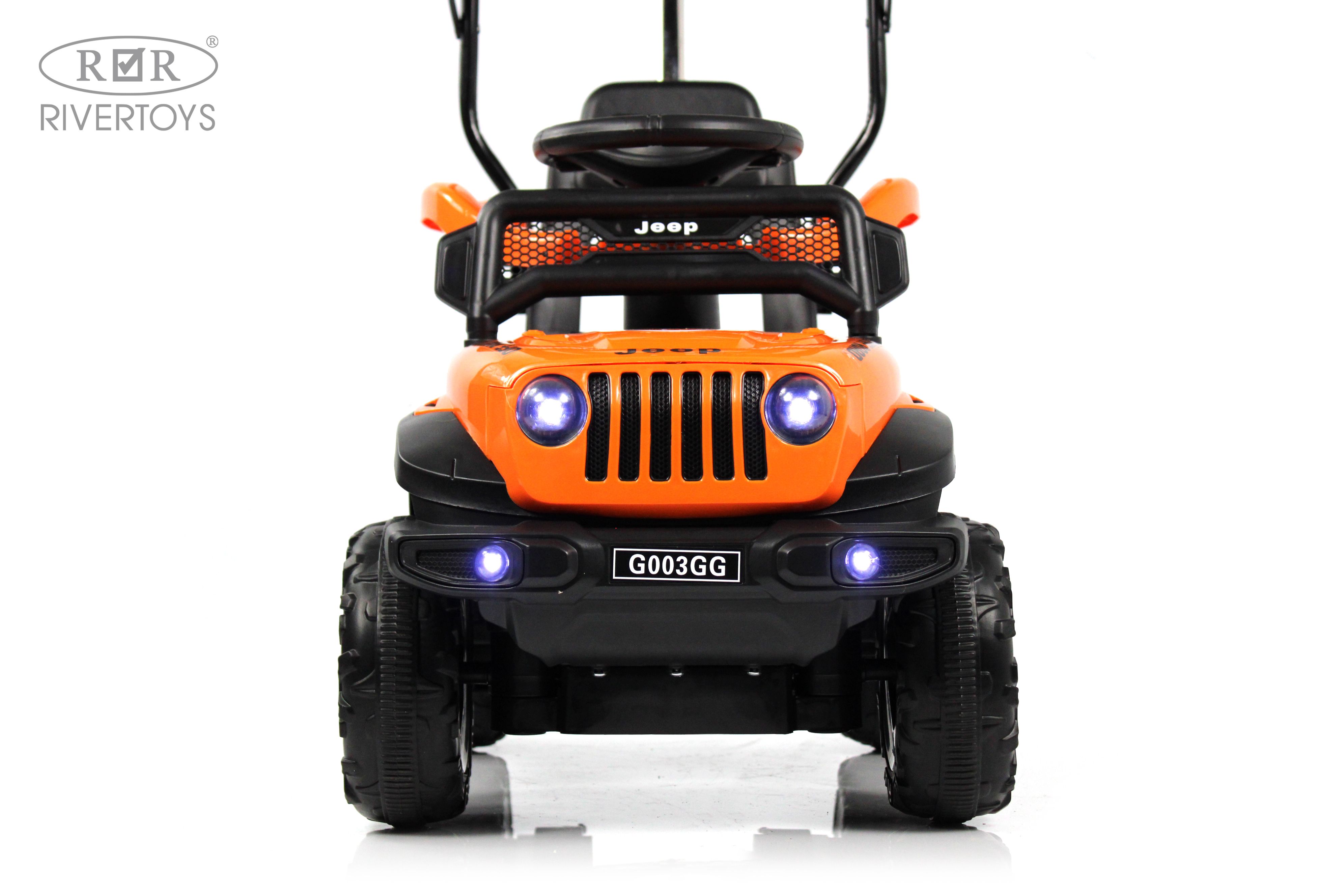 Электромобиль RIVERTOYS G003GG-ORANGE С пультом ДУ - фото 2