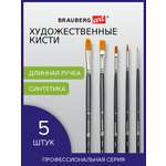 Кисть Brauberg 5 шт. (синтетика)