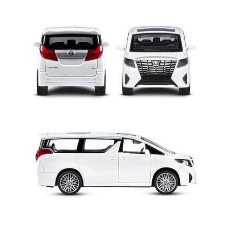 Автомобиль АВТОпанорама Toyota Alphard 1:43 белый