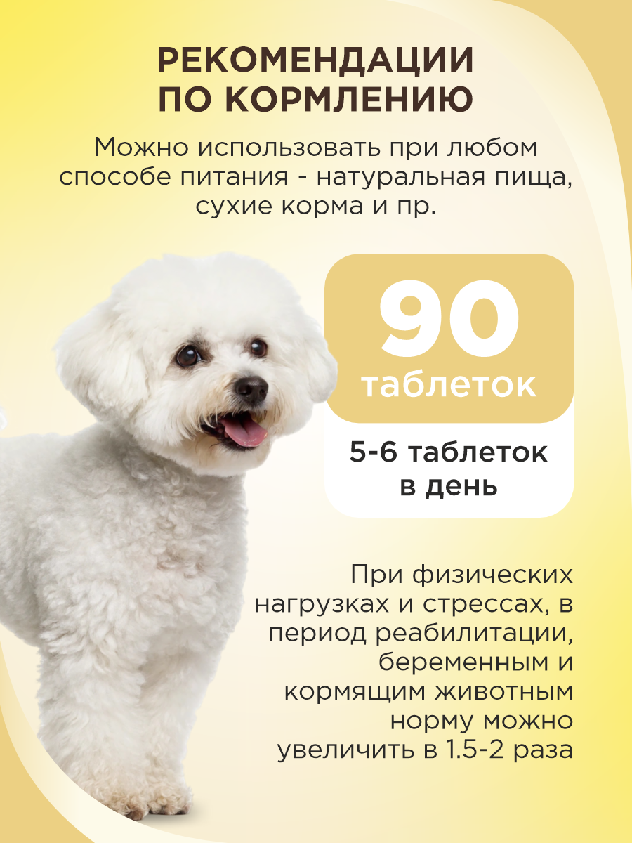 Полезное лакомство для собак GOODR DOG со вкусом творога и сметаны 90 таб. - фото 7