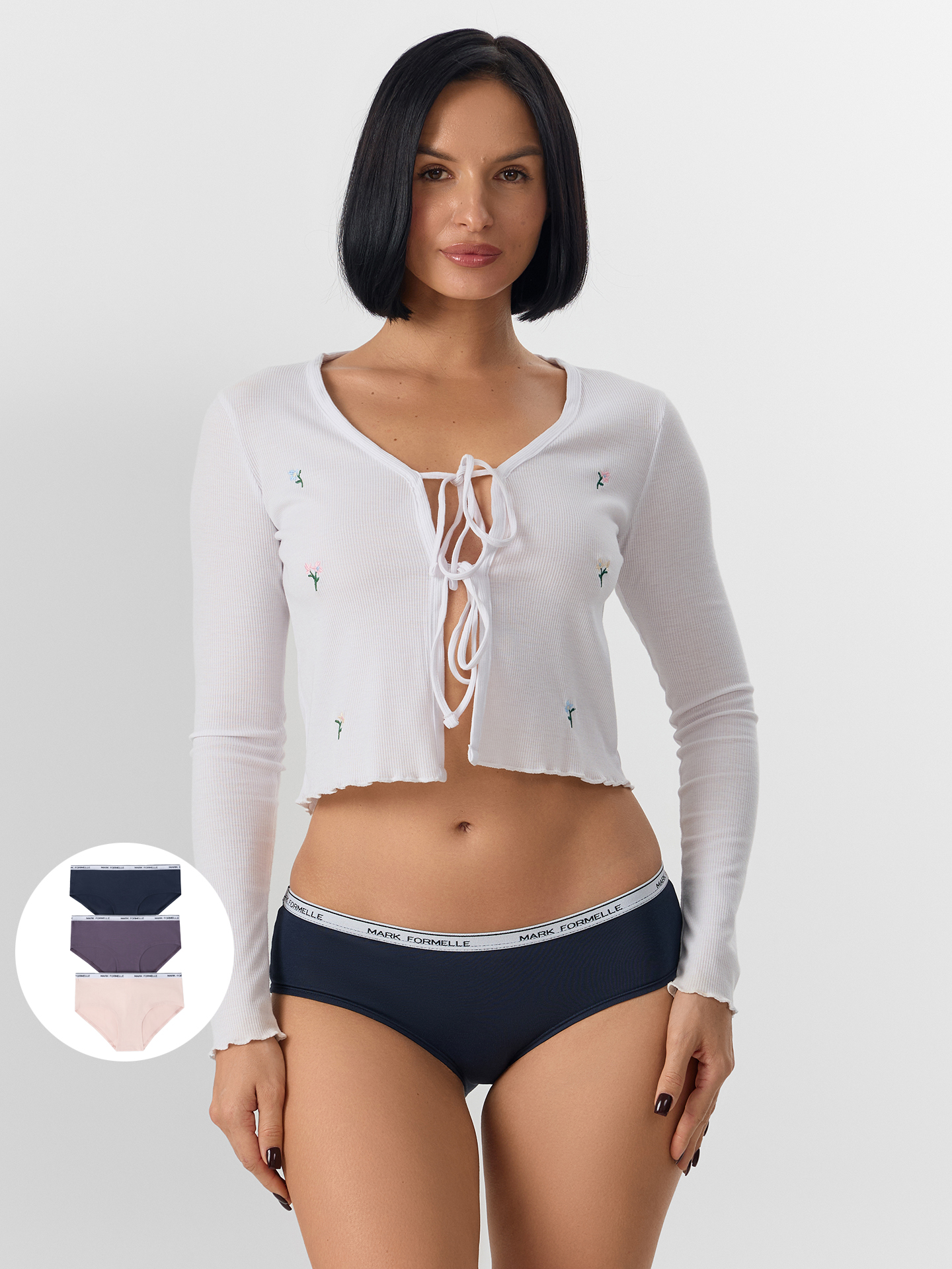 Трусы 3 шт Mark Formelle (Марк Формэль) 412407-3/черника - фото 1