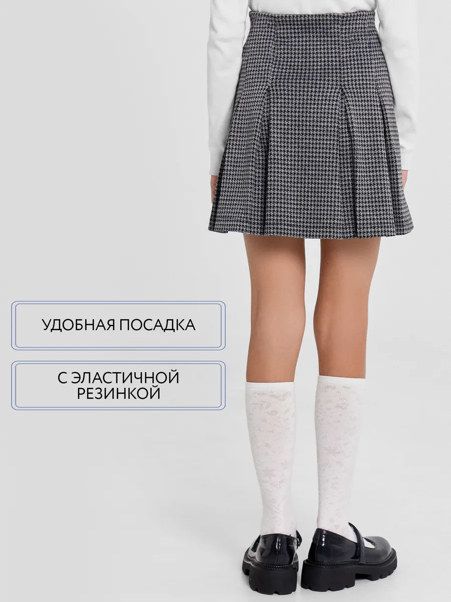 Юбка Mark Formelle (Марк Формэль) 157039/серая гусиная лапка1 - фото 6