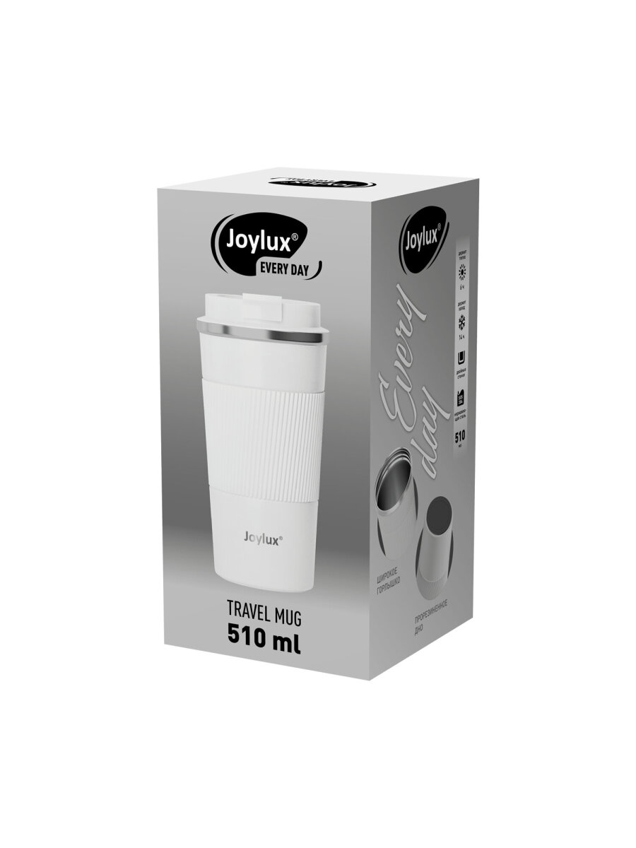 Термокружка Joylux автомобильная 510 мл термостакан для кофе и чая - фото 2