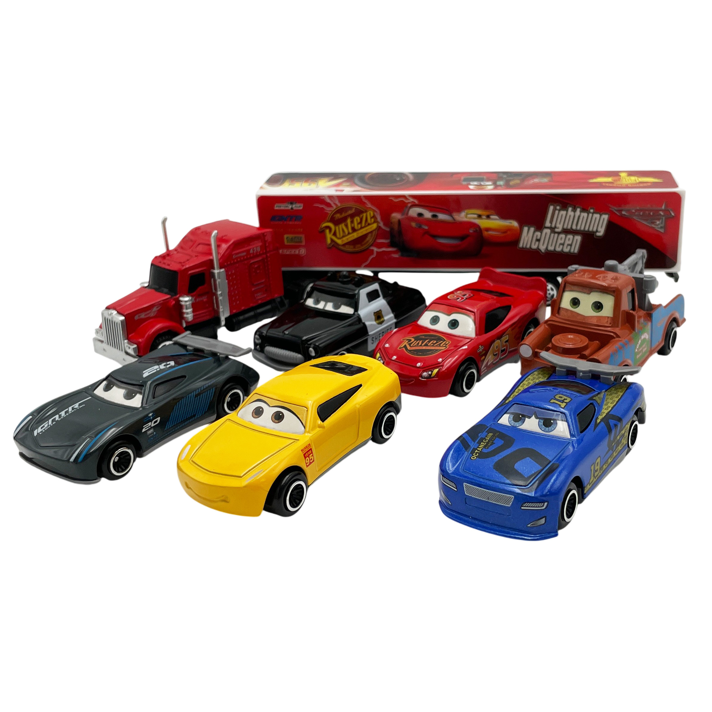 Игровой набор Zhorya Молния Маккуин McQueen 7 штук Q186-122 - фото 4