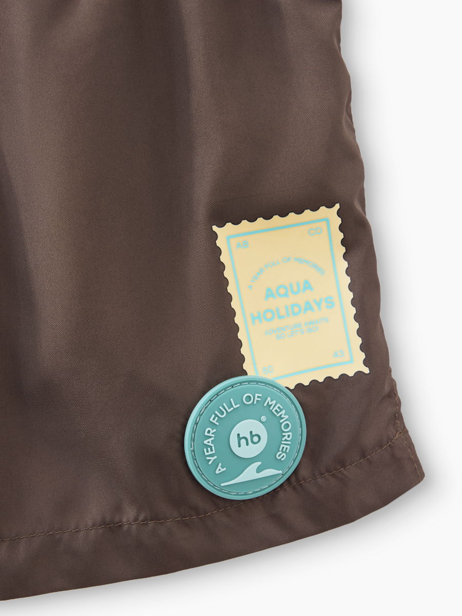 Шорты плавательные Happy Baby 50647-1_brown (mountains) - фото 4