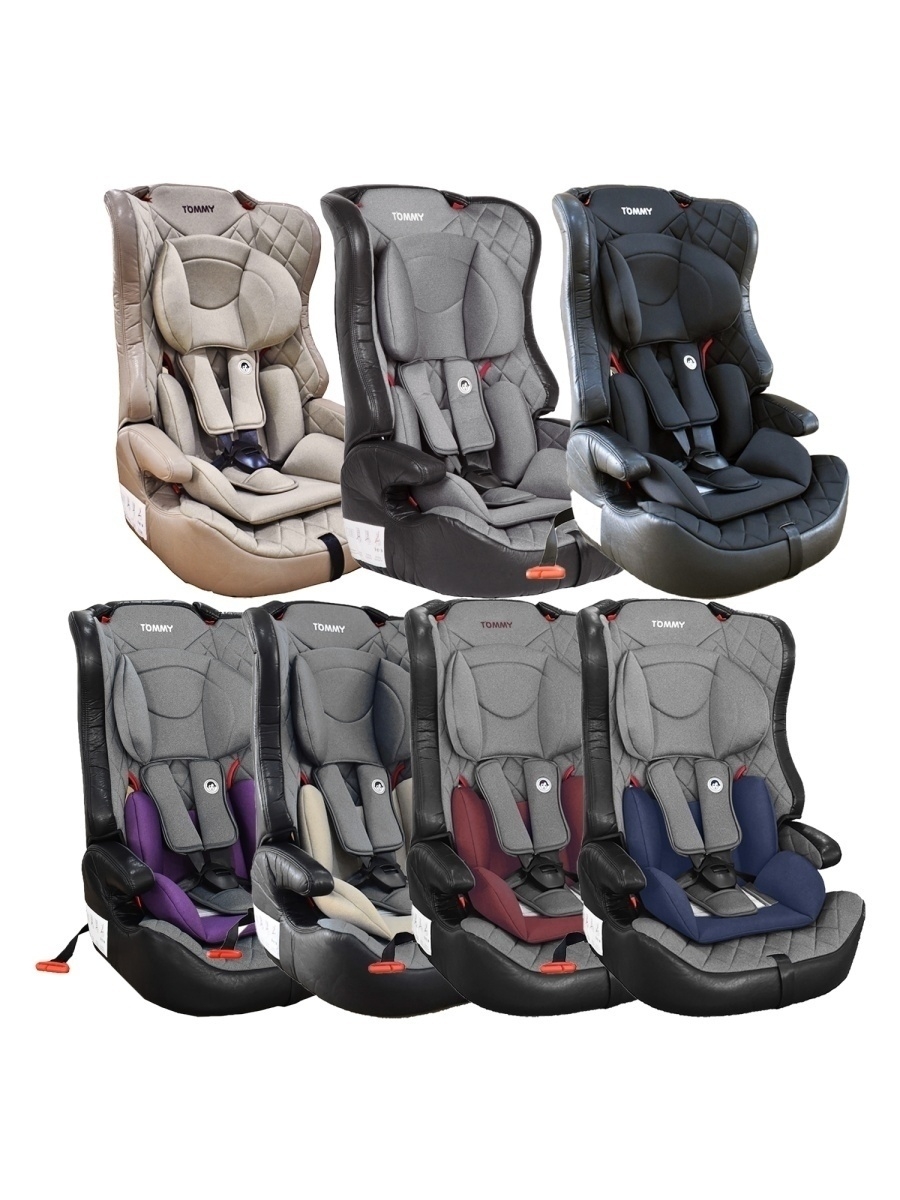 Автокресло TOMMY 1/2/3 (9-36 кг) бордовый - фото 12