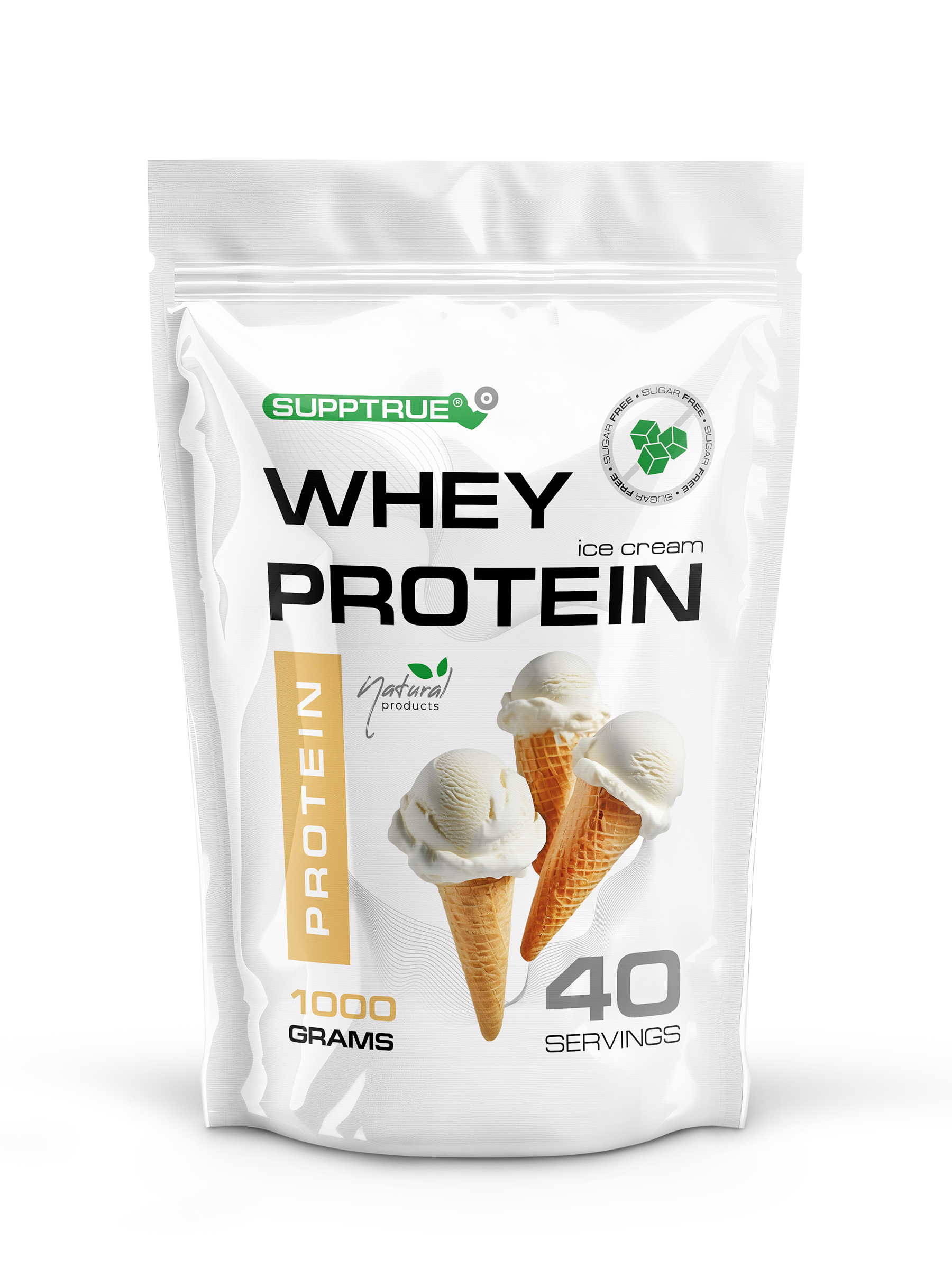 Протеин 1 кг. SUPPTRUE WHEY PROTEIN со вкусом пломбира - фото 16