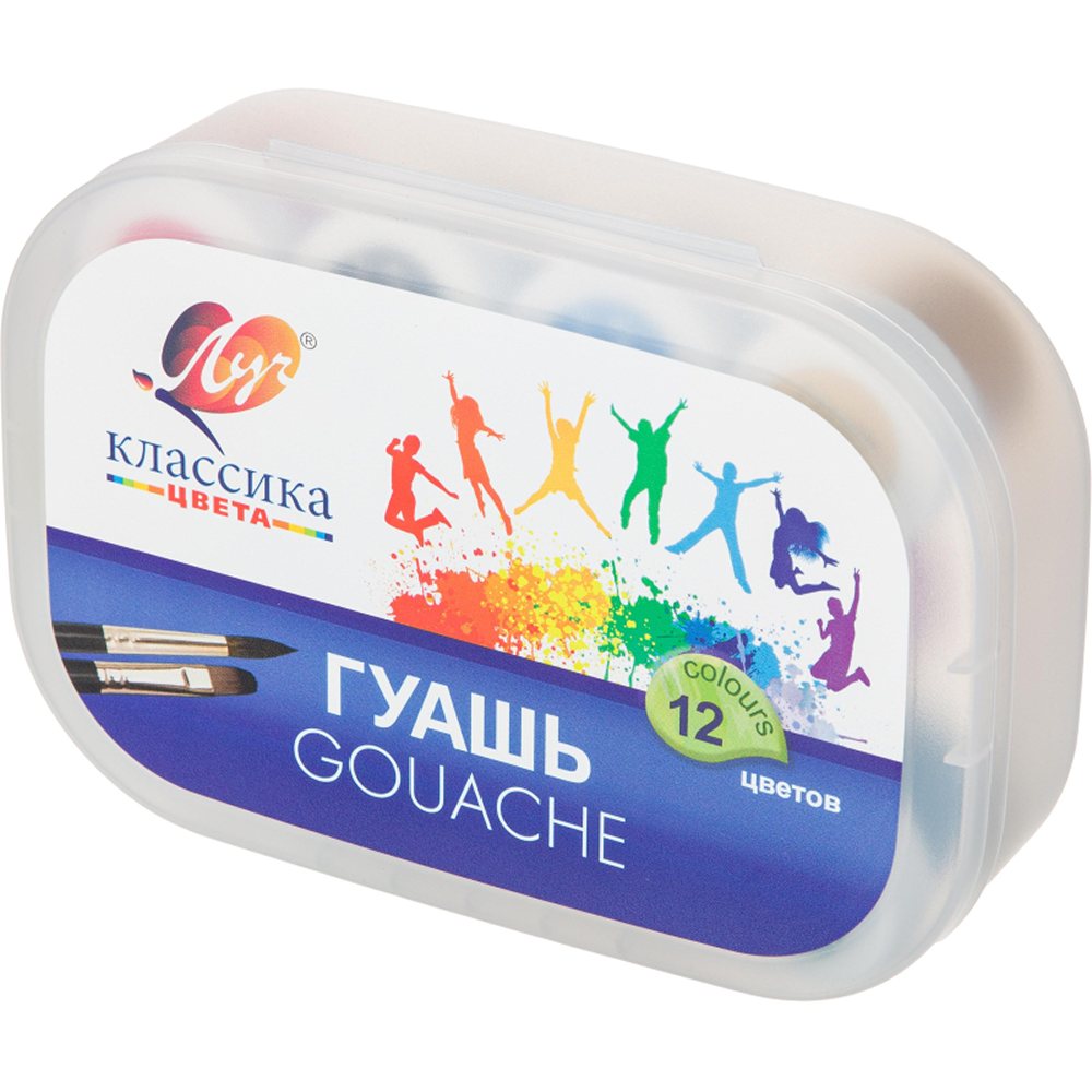 Краски гуашь Луч 12 цв. - фото 1