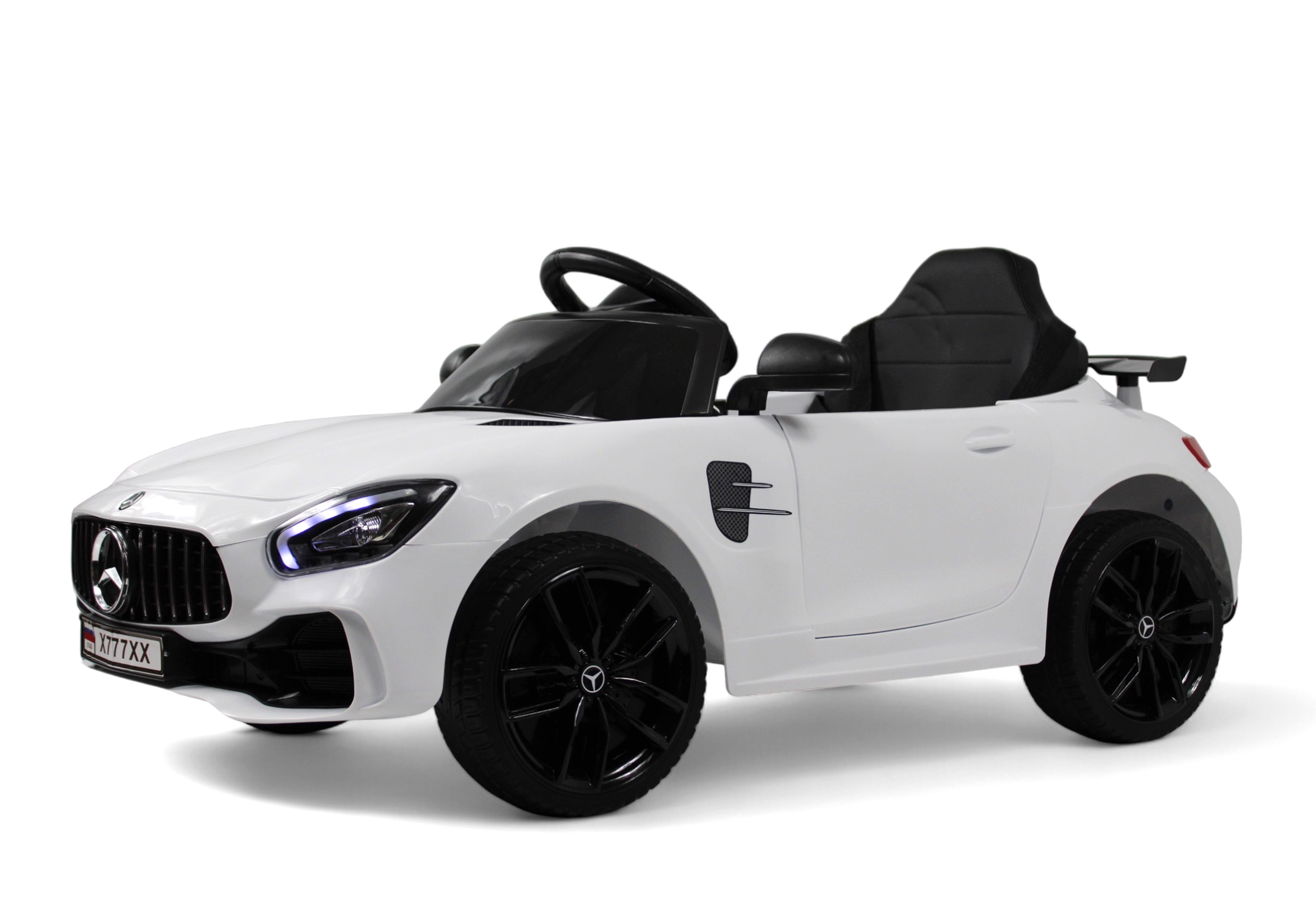 Электромобиль RIVERTOYS Mercedes X777XX-AMG-WHITE С пультом ДУ - фото 1