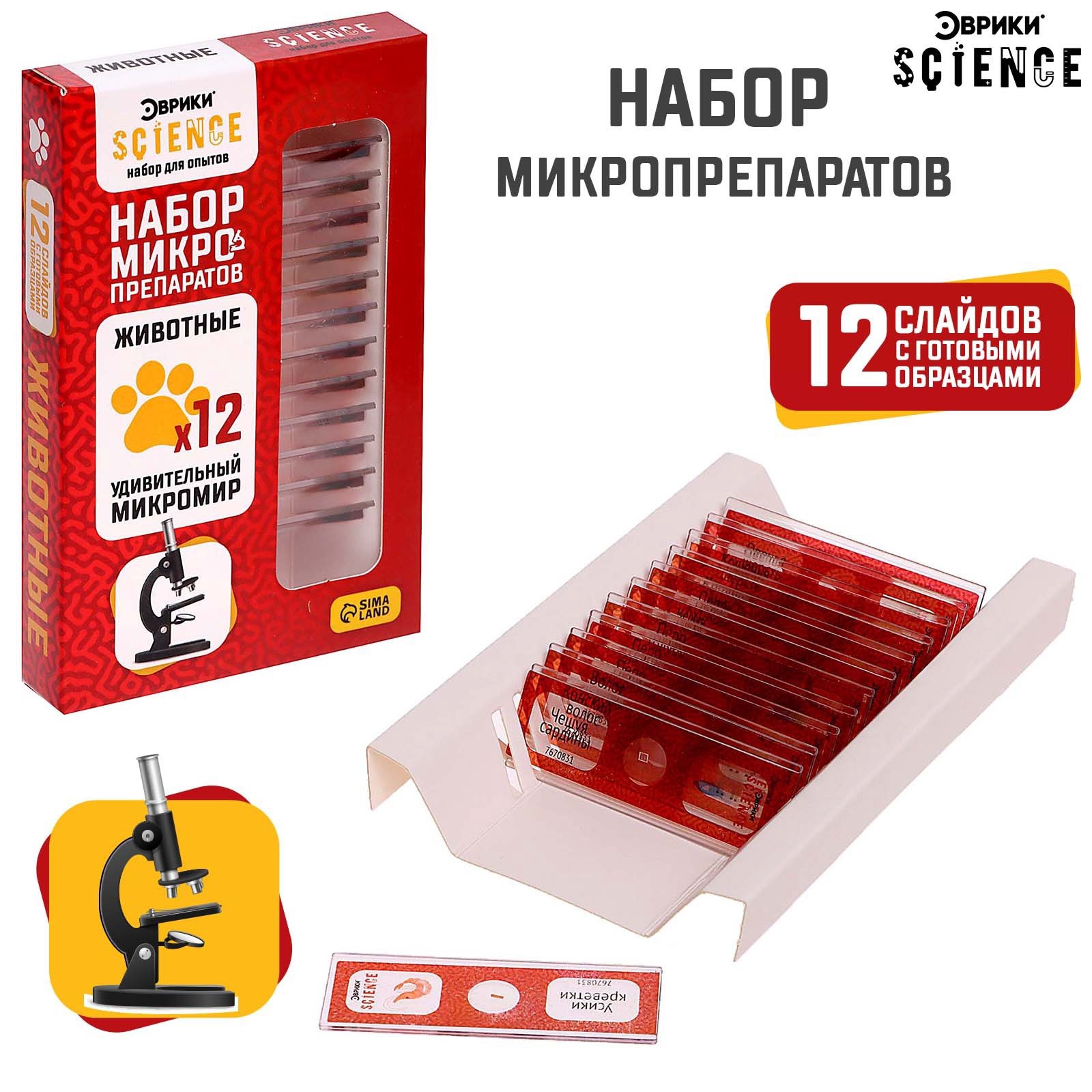 Набор препаратов Эврики Животные - фото 6