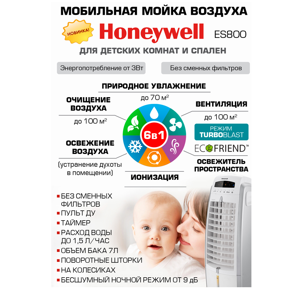 Увлажнитель HoneyWell ES800 - фото 2