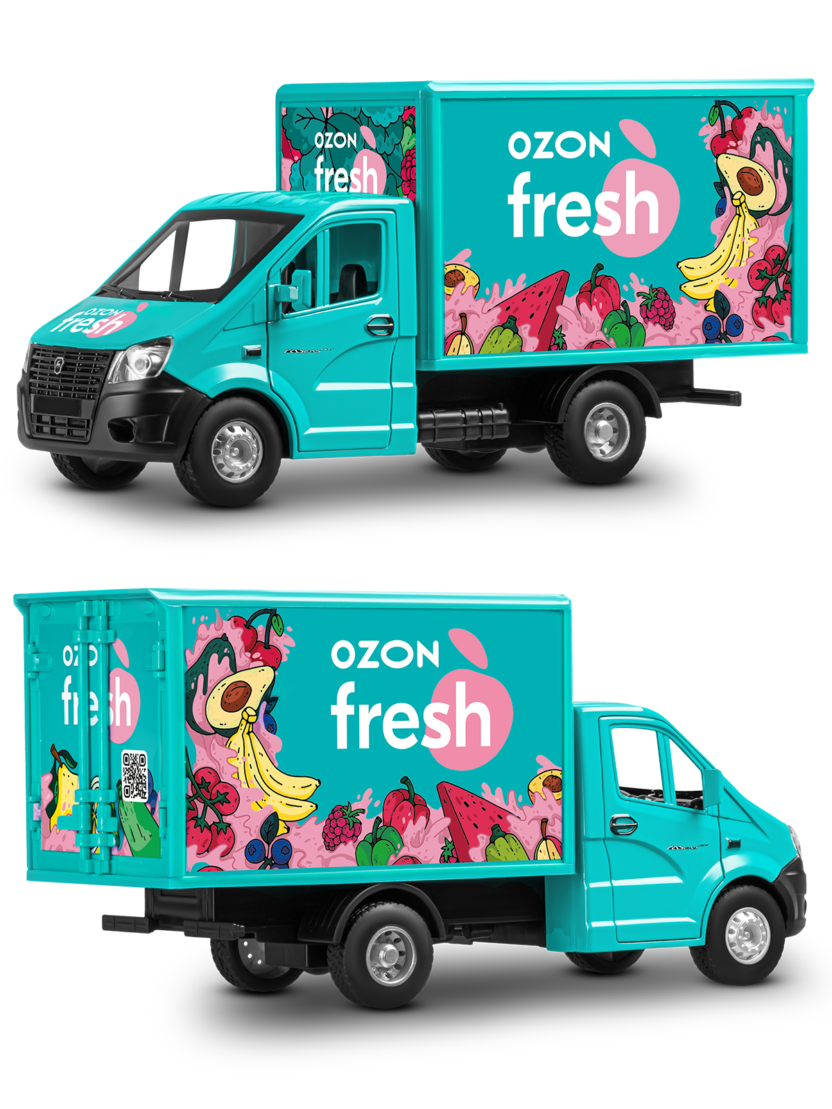 Грузовик Ozon ГАЗель Next Ozon Fresh 1:28 JB0405417 - фото 30