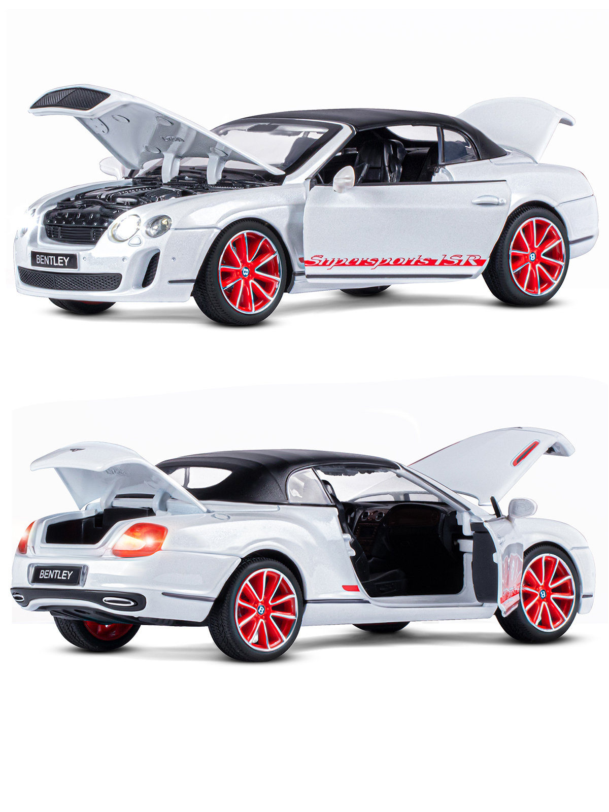 Автомобиль АВТОпанорама Bentley Continental Supersports ISR 1:24 JB1251134 - фото 8