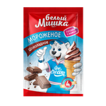Смесь для приготовления мороженого Белый мишка шоколадное 65г