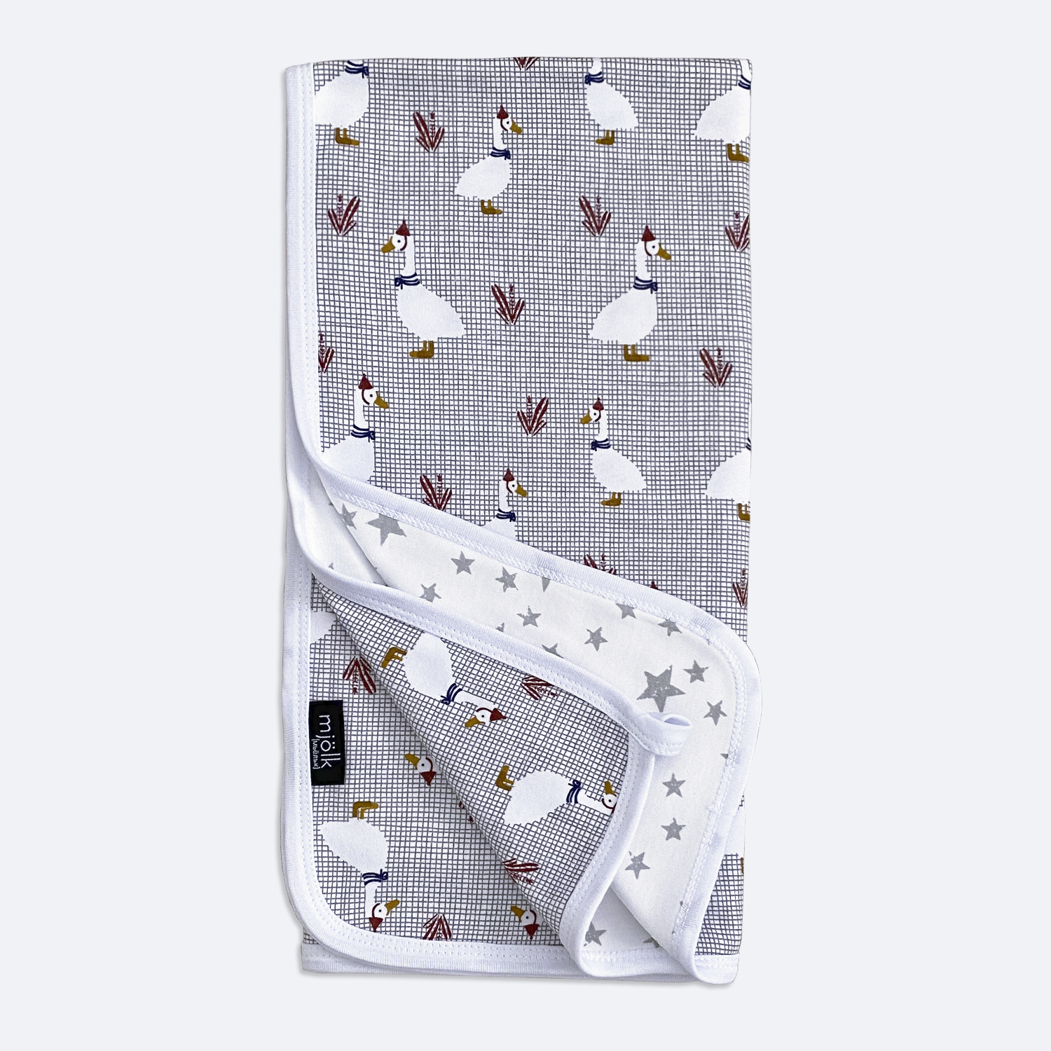 Плед Mjolk Гуси 80 x 80 см хлопок - фото 1