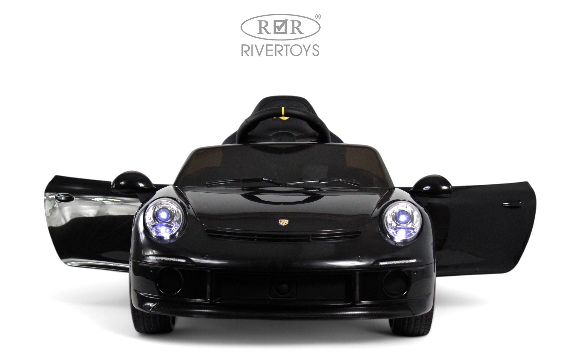 Электромобиль RIVERTOYS A444AA-RUF-BLACK С пультом ДУ - фото 6