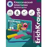 Пластилин ErichKrause Веселые друзья 6 цв.