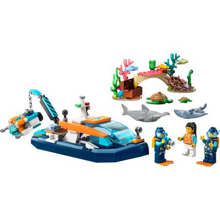Конструктор LEGO City Explorer Diving Boat блочный
