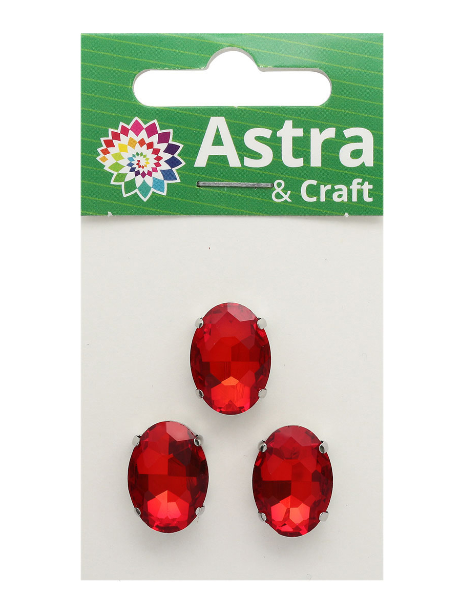 Набор для творчества Astra Craft вышивание стразы 3шт красный - фото 7