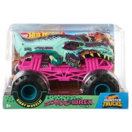 Автомобиль Hot Wheels Monster Tracks Зомби Рекс 1:24